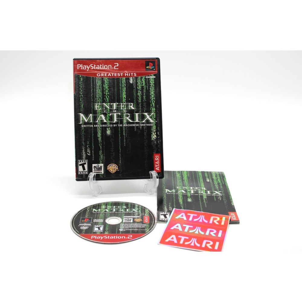 Enter The Matrix Greatest Hits PS2 w/ATARI stickers & Manual Sony Playstation 2